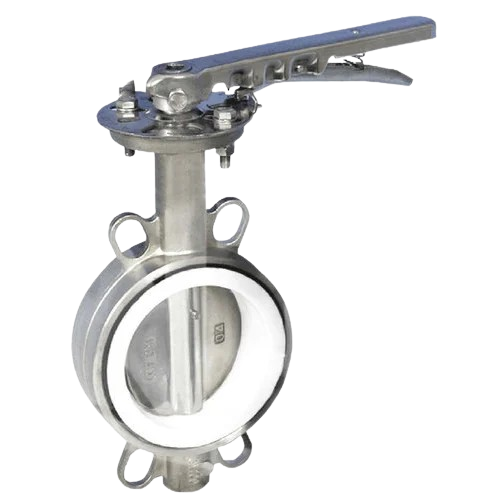 GPRO WAFER BUTTERFLY VALVE, MODEL: GBFSL-100, VALVE + SS LEVER, SS304 BODY, SS316 DISC